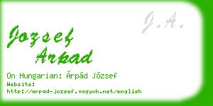 jozsef arpad business card